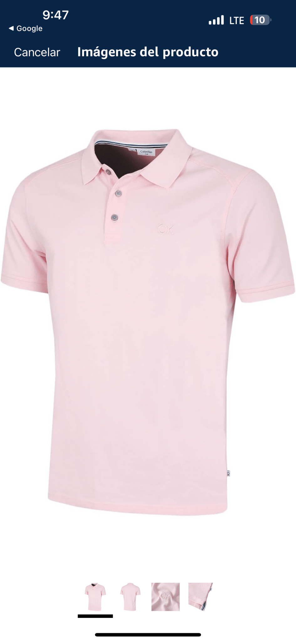 Calvin Klein Niños Polo - Rosado