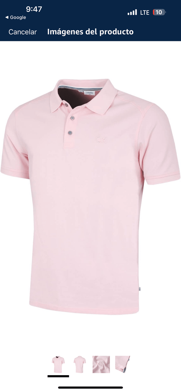 Calvin Klein Niños Polo - Rosado