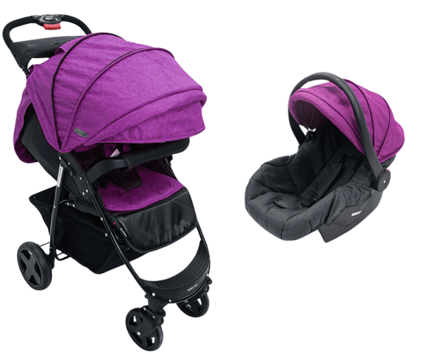 Nubebé Coche para Bebé Cargador Morado