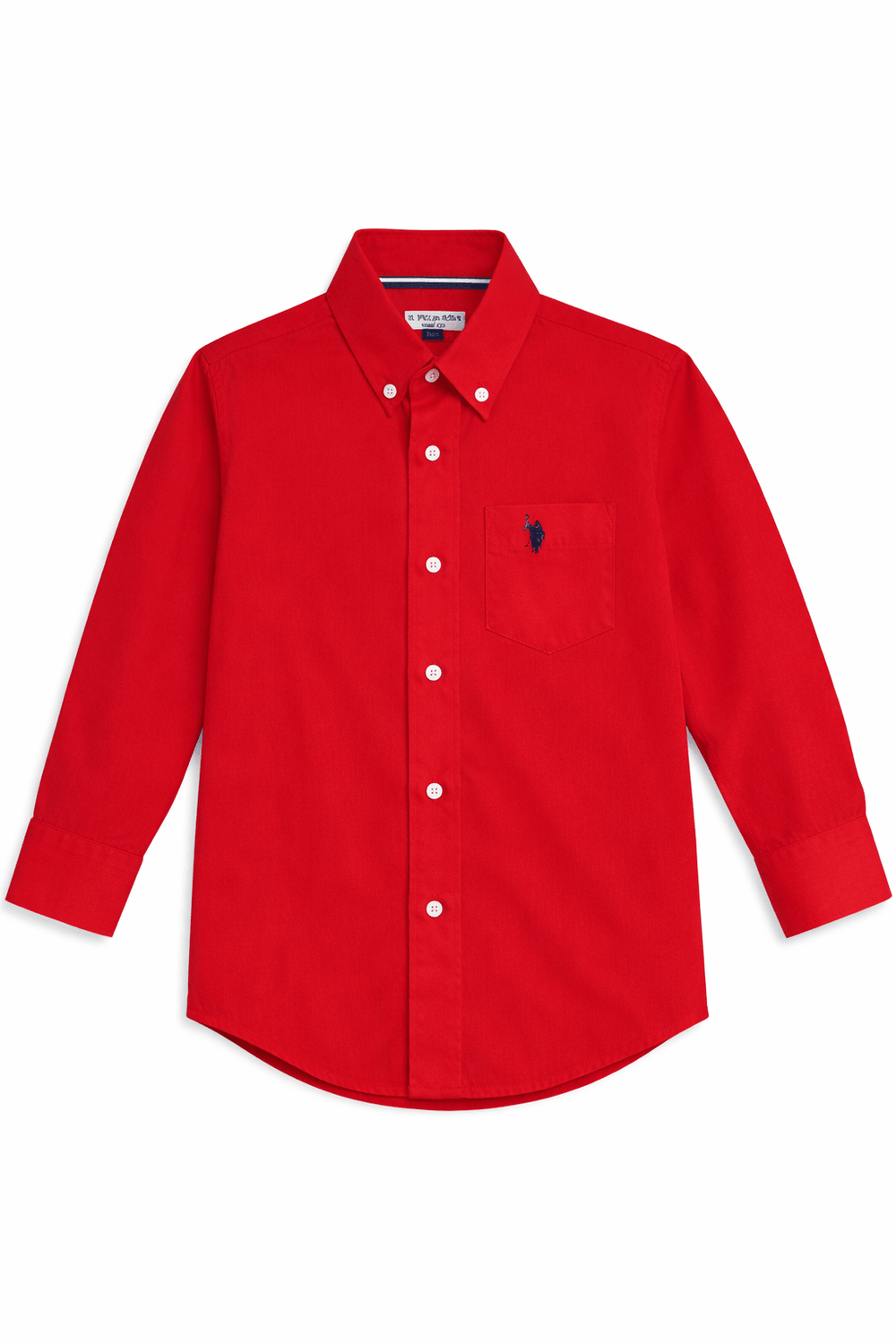 U.S. Polo Assn. Niños Camisa Manga Larga - Rojo