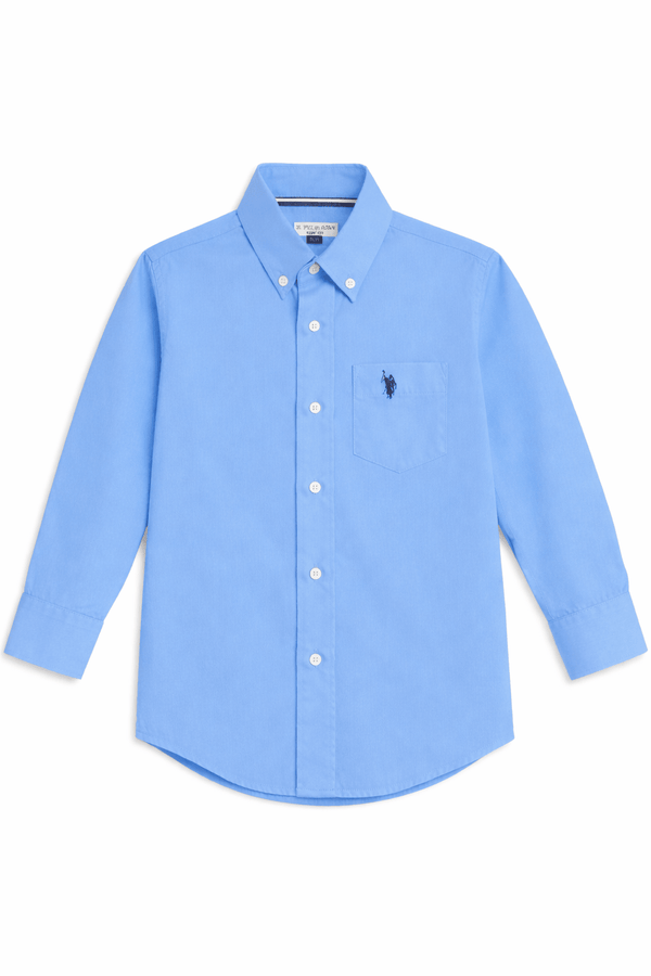 U.S. Polo Assn. Niños Camisa Manga Larga - Celeste