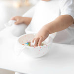 Bumkins Silicone First Feeding Set - Vanilla Sprinkle Set - Image 2