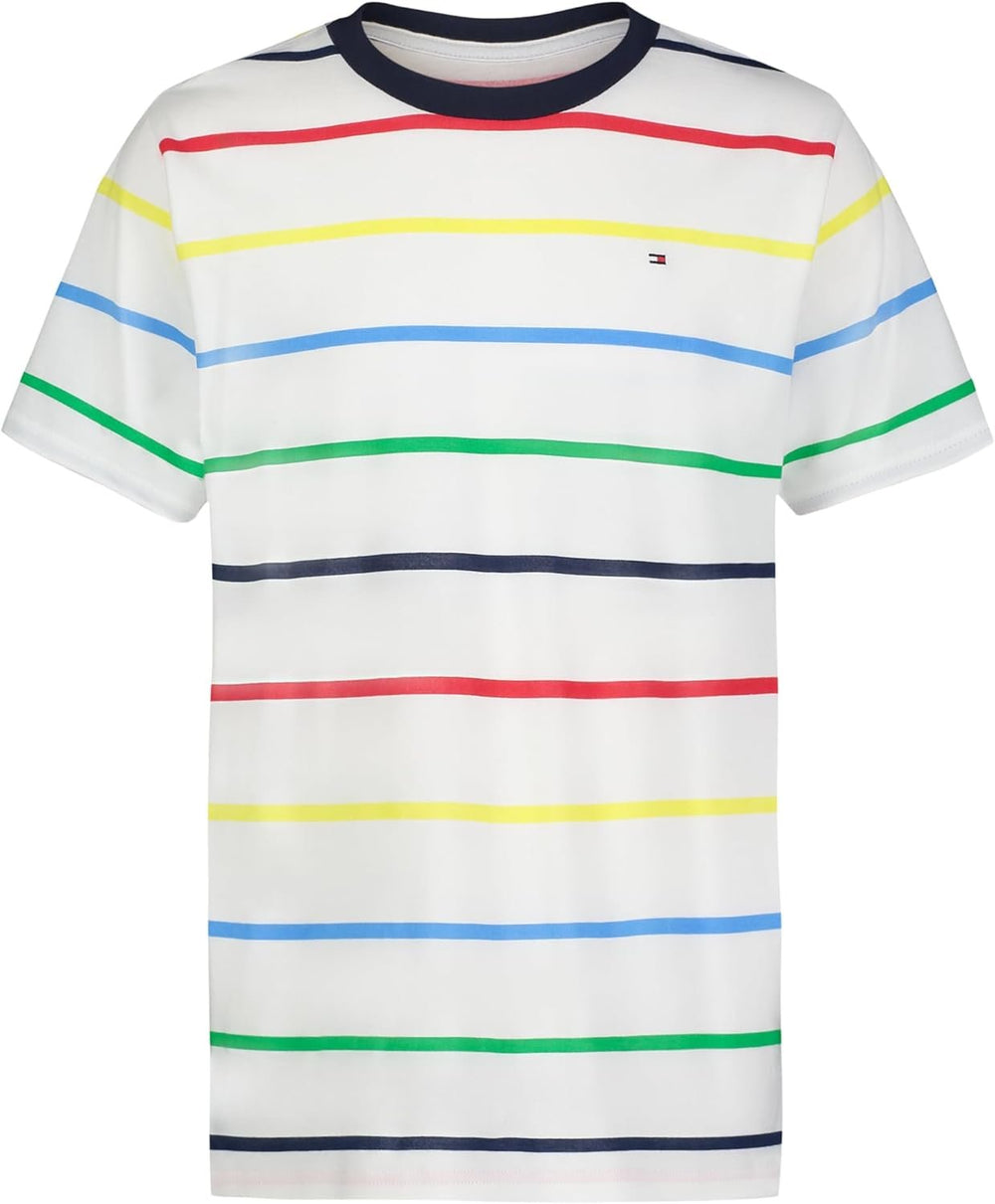 Tommy Hilfiger Niños Camiseta - Blanco a Rayas
