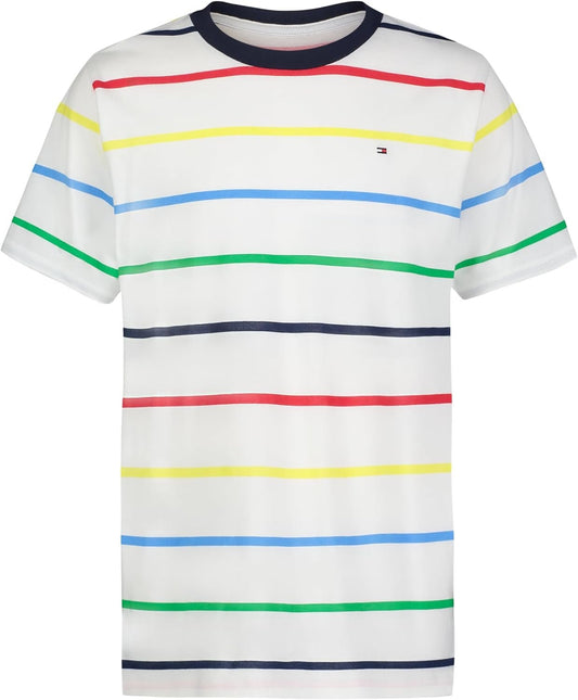 Tommy Hilfiger Niños Camiseta - Blanco a Rayas - ColorPlay