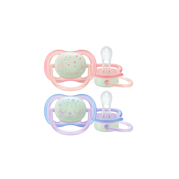 Avent Chupetes Ultra Air Noche rosado-morado