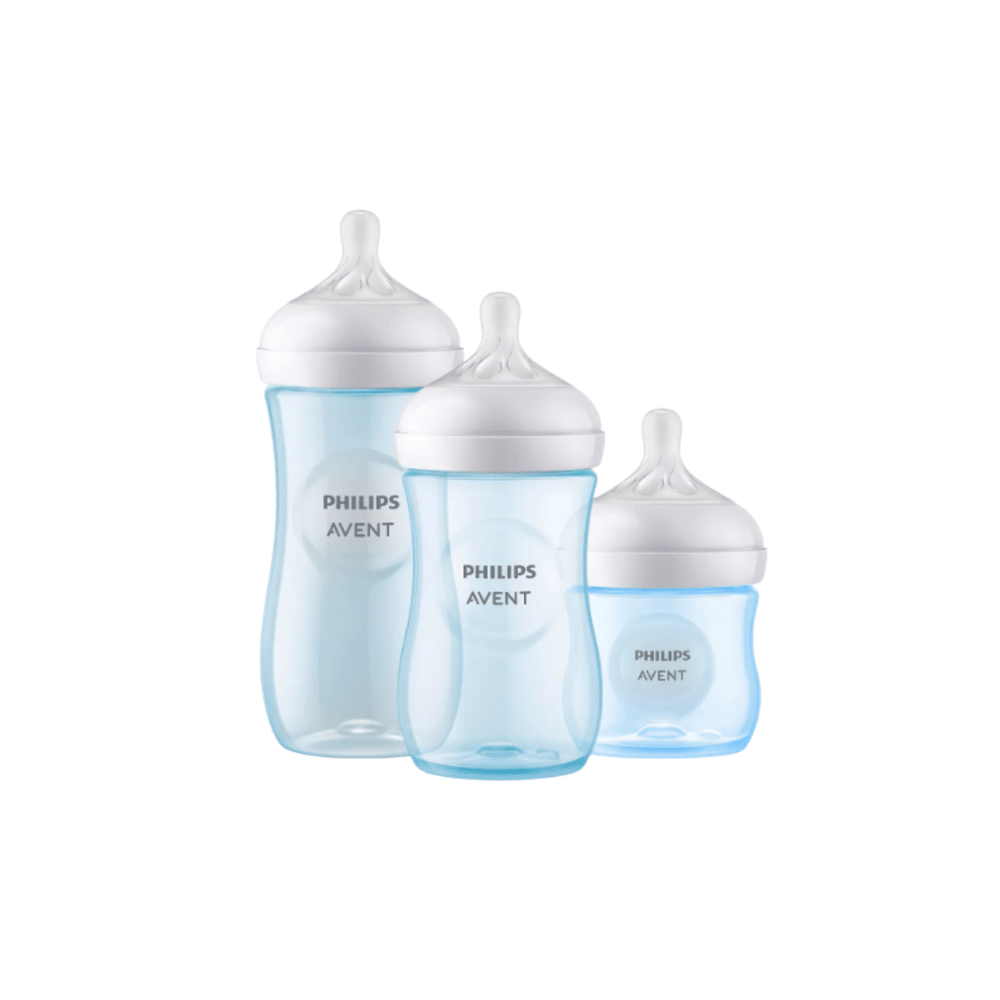 Avent Set Biberones Natural azul