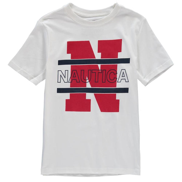 Nautica Niños Camiseta Gráfica - Blanco