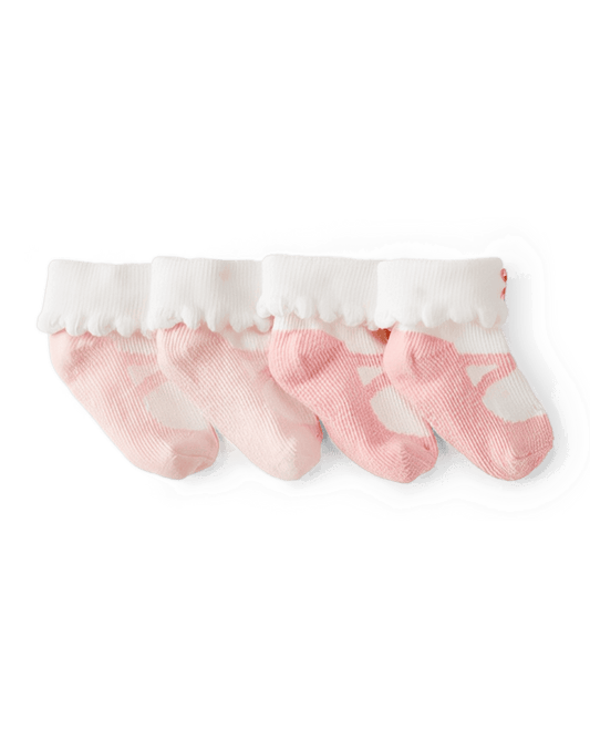 Carter's Baby Girl 2-Pack Ballet Socks Pink - ColorPlay