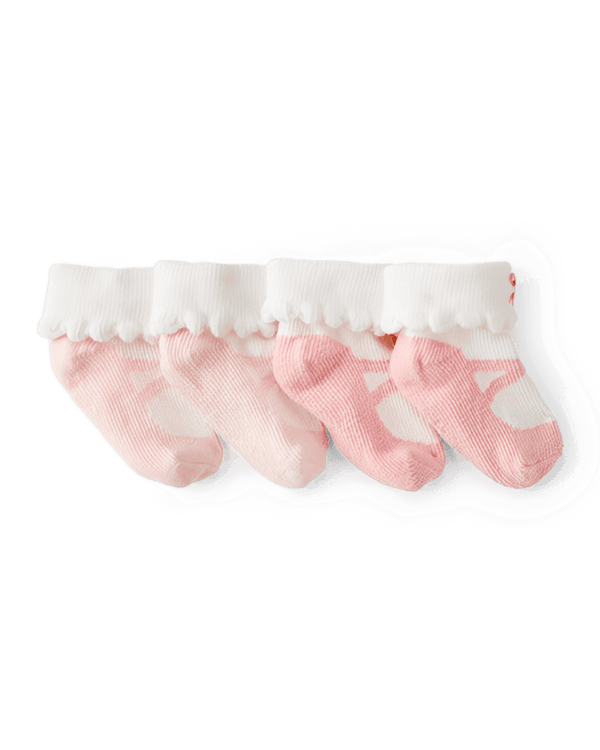 Carter's Baby Girl 2-Pack Ballet Socks Pink