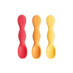 Bumkins Silicone Dipping Spoons 3-Pack - Tutti Frutti - Image 1
