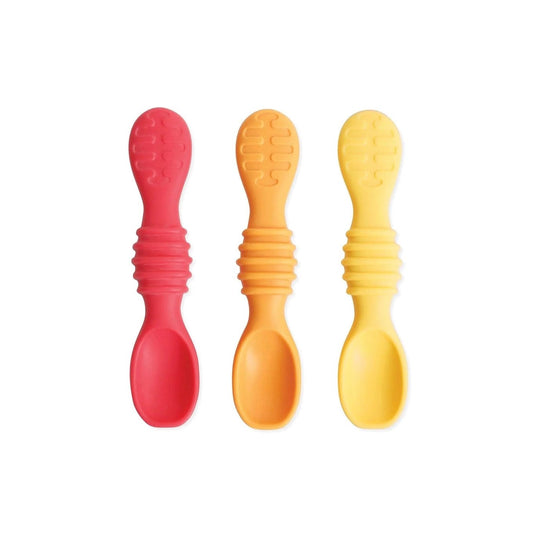 Bumkins Silicone Dipping Spoons 3-Pack - Tutti Frutti - ColorPlay