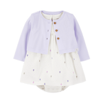 Carter's Bodysuit Dress & Cardigan Set - Image 1