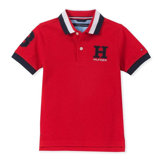 Tommy Hilfiger Niños Polo Logo H - Rojo - ColorPlay
