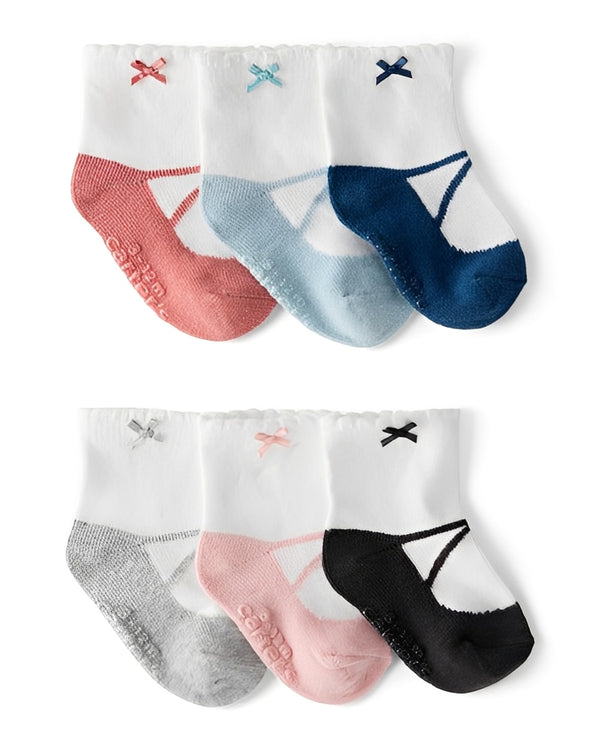 Carter's Baby Girl 6 Pack Ankle Socks