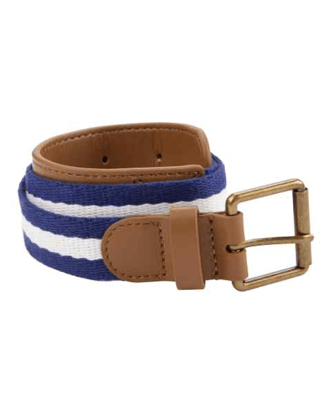 Carter's Cinturón Rayas Azul Blanco
