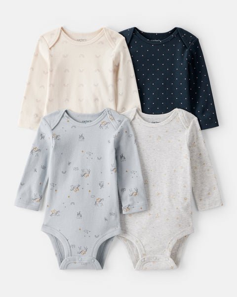 Carter's Baby 4-Pack Long Sleeve Bodysuits Bunny