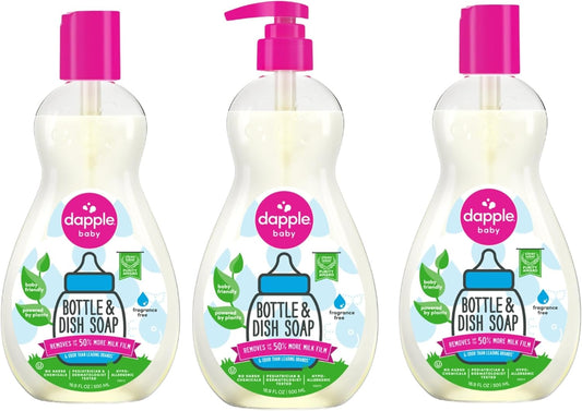 Dapple Baby Bottle Soap Fragrance Free 16.9 fl oz 3-Pack - ColorPlay