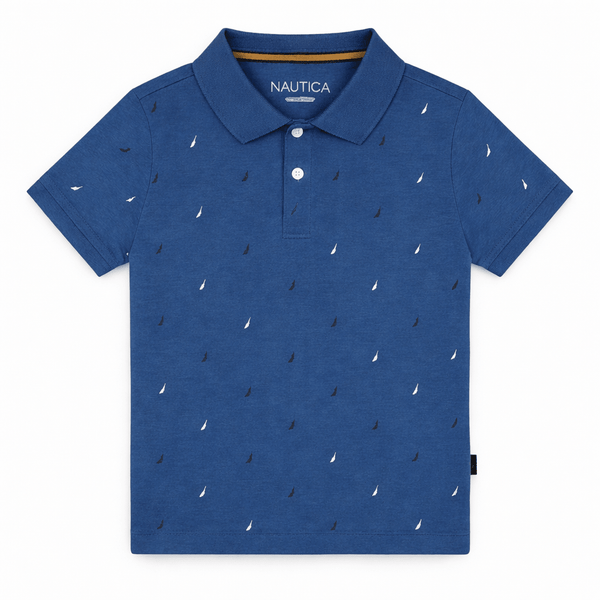 Nautica Kids' Navy Print Polo