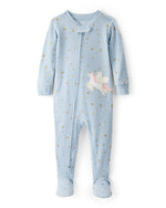 Carter's Toddler Girl Unicorn 100 Percent Cotton 1 Piece Pajamas Blue - Image 1