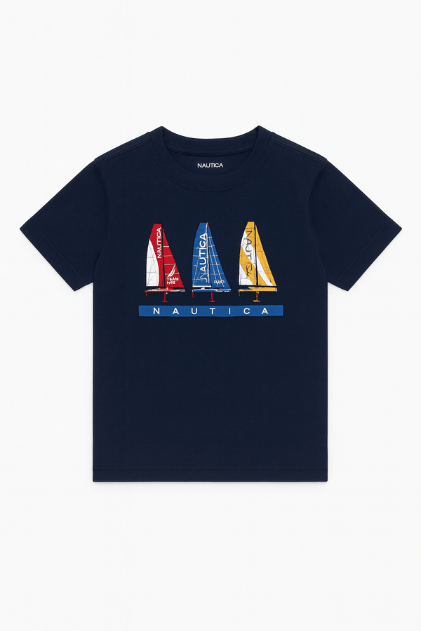Nautica Niños Camiseta Gráfica - Azul Marino