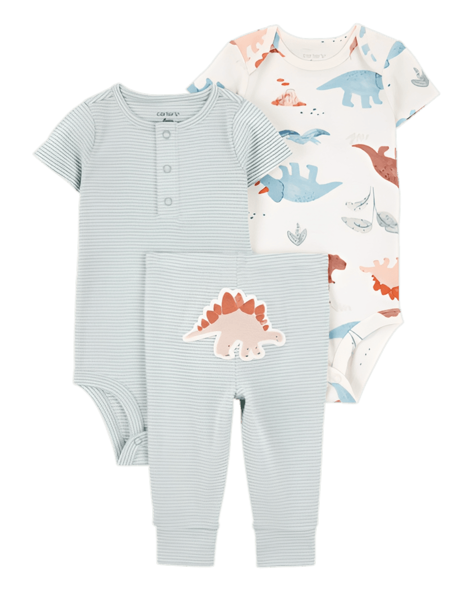 Carter's Baby Boy 3 Piece Dinosaur Little Character Set