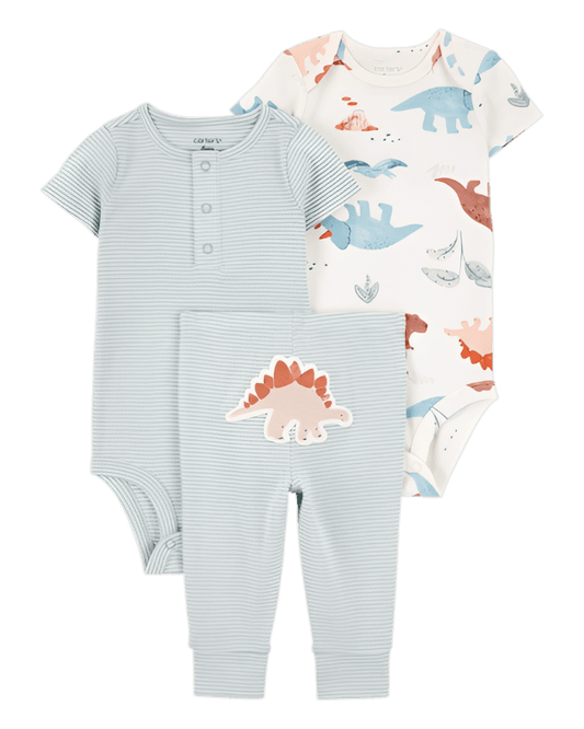 Carter's Baby Boy 3 Piece Dinosaur Little Character Set - ColorPlay