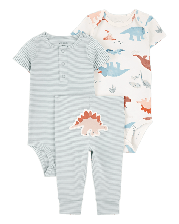 Carter's Baby Boy 3 Piece Dinosaur Little Character Set