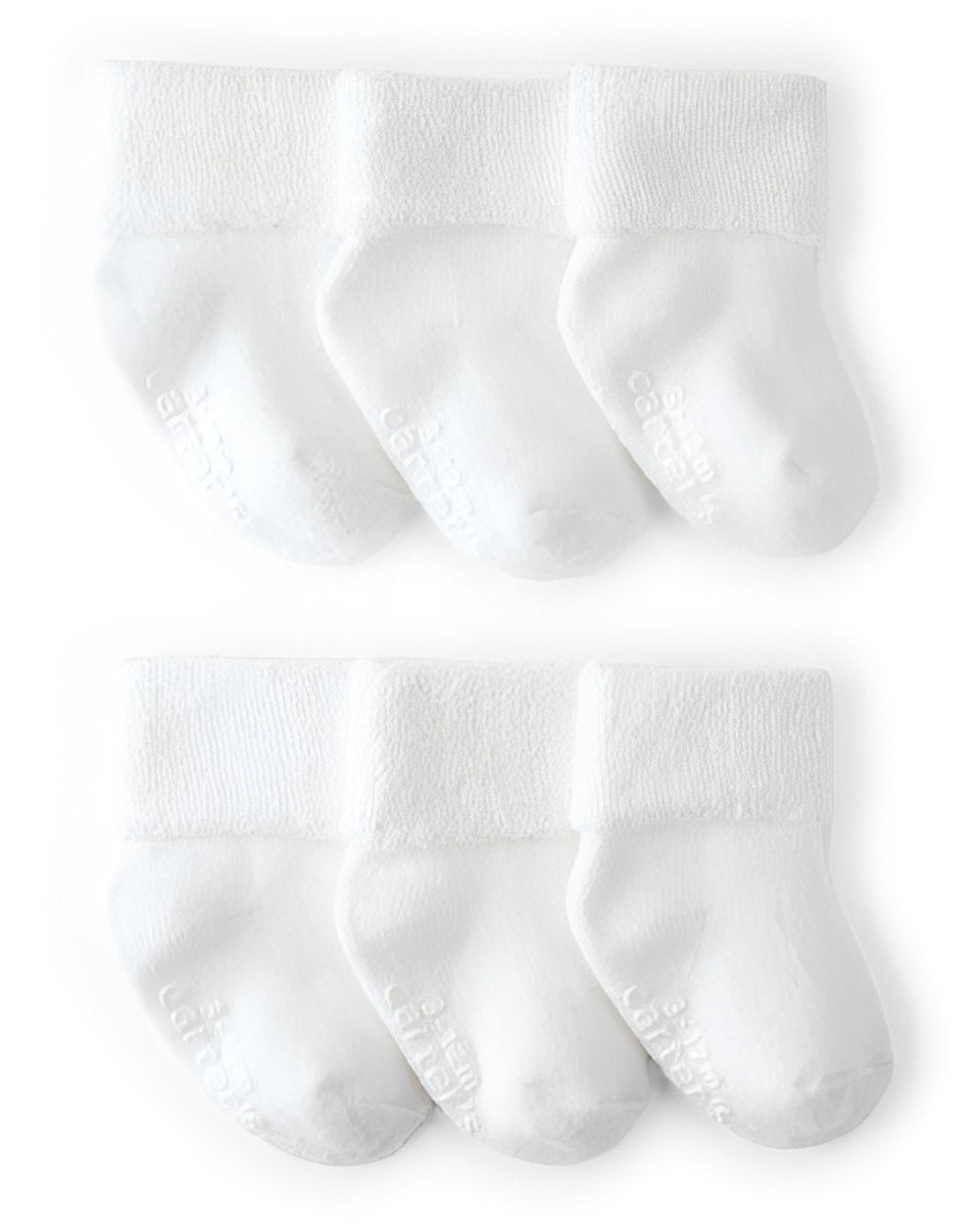 Carter's Neutral White Cotton Socks
