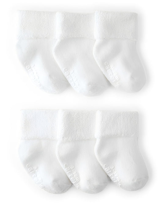 Carter's Neutral White Cotton Socks - ColorPlay