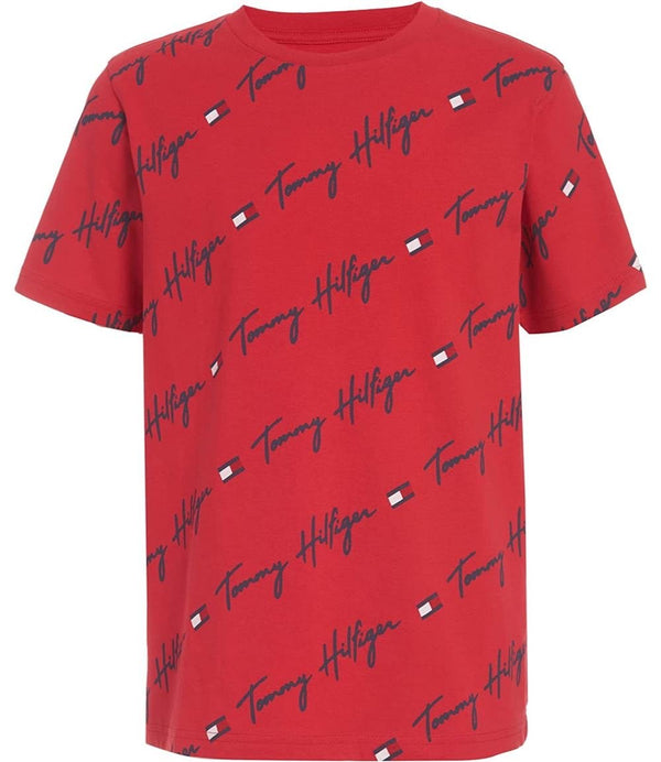 Tommy Hilfiger Niños Camiseta Gráfica - Rojo
