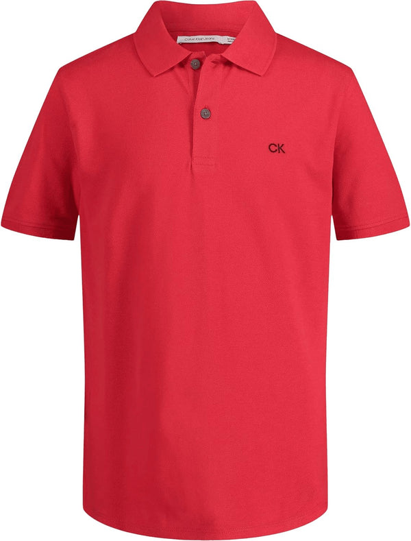 Calvin Klein Niños Polo - Rojo