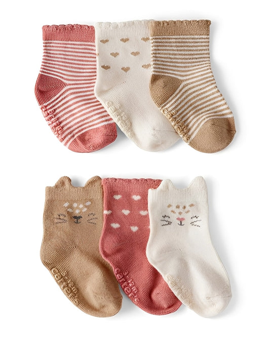 Carter's Baby Girl 6 Pack Socks - ColorPlay