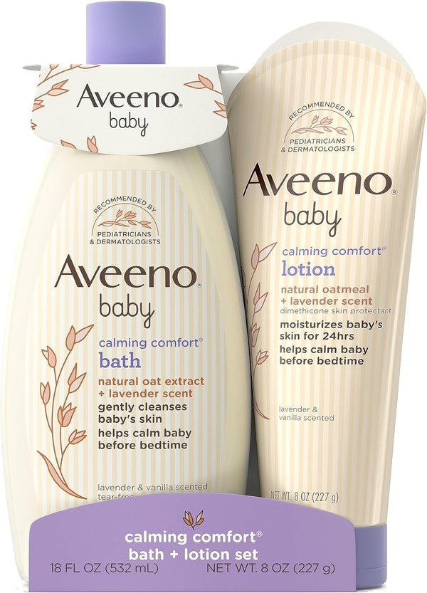 Aveeno Baby Calming Comfort Bath and Lotion Set