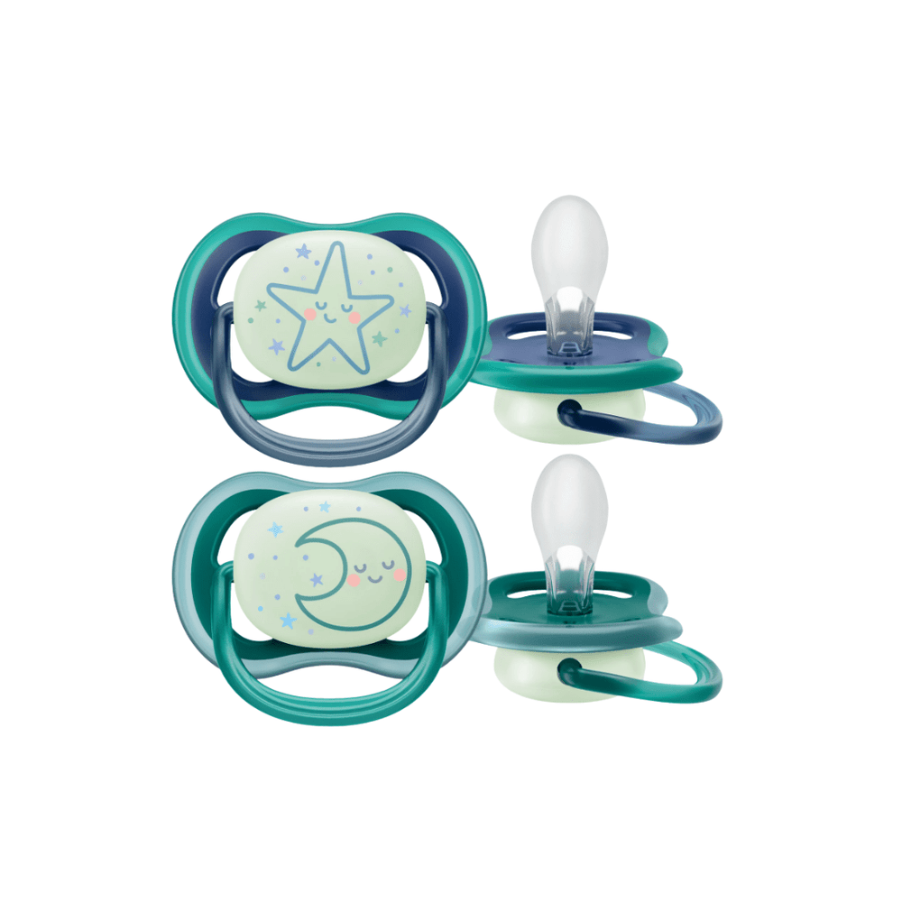 Avent Chupetes Ultra Air Estrella y Luna azul-verde