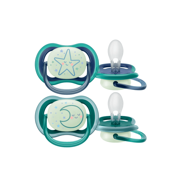 Avent Chupetes Ultra Air Estrella y Luna azul-verde