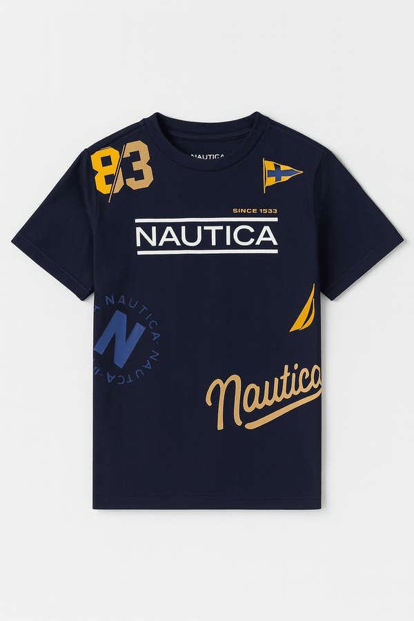 Nautica Niños Camiseta Gráfica - Azul Marino