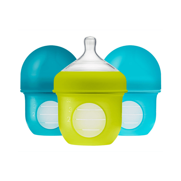 Boon NURSH Biberón Anti-Cólico 4oz (120ml) Set de 3 - Aqua Vibes