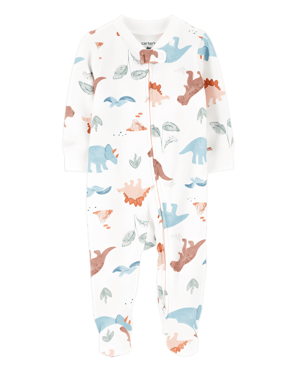 Carter's Baby Boy Dinosaur 2 Way Zip Cotton Sleep & Play Pajamas
