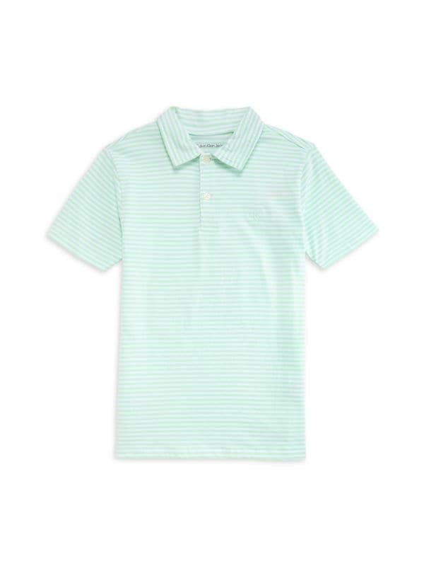 Calvin Klein Niños Polo - Menta a Rayas