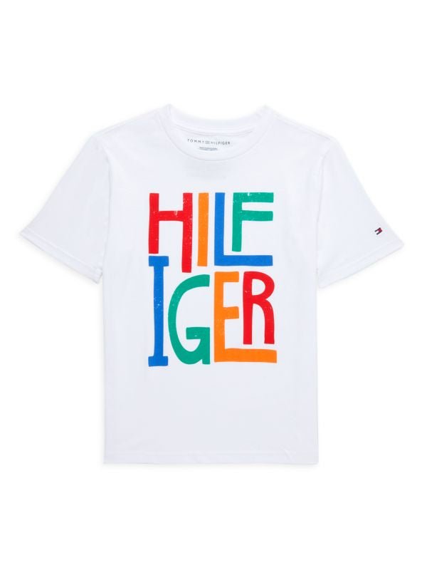 Tommy Hilfiger Niños Camiseta Gráfica - Blanco