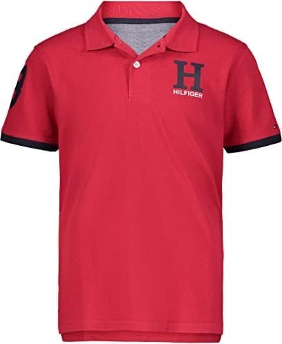 Tommy Hilfiger Niños Polo Logo H - Rojo