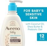 Aveeno Baby Daily Moisturizing Cream with Prebiotic Oat 12 fl oz - Image 2