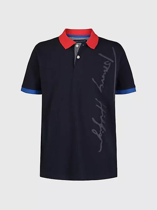 Tommy Hilfiger Niños Polo - Azul Marino - ColorPlay