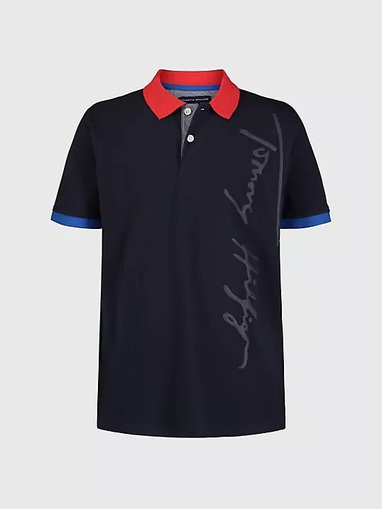 Tommy Hilfiger Niños Polo - Azul Marino