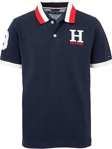 Tommy Hilfiger Niños Polo Logo H - Azul Marino