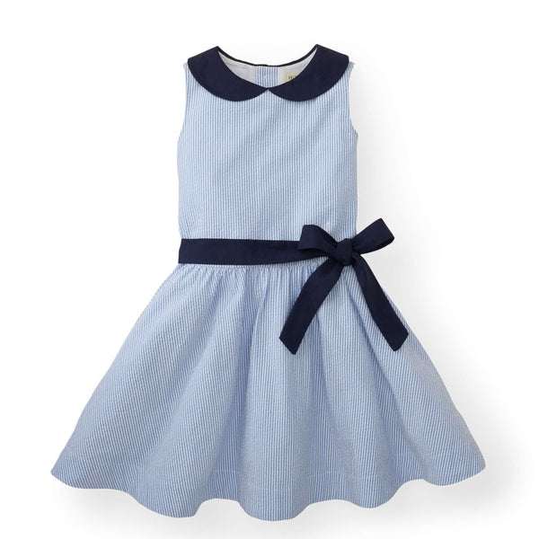 Hope & Henry Seersucker Peter Pan Collar Dress