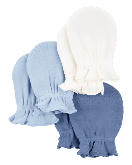 Carter's Baby 3 Pack Mitts Blue - ColorPlay