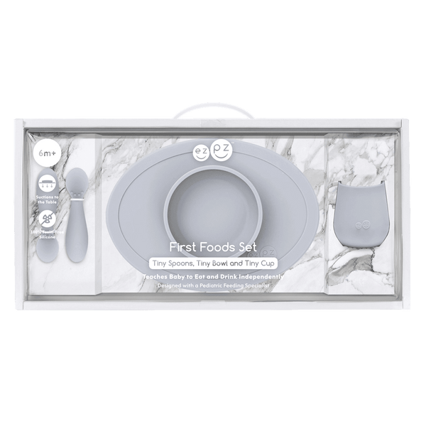 ezpz First Foods Set - Grey