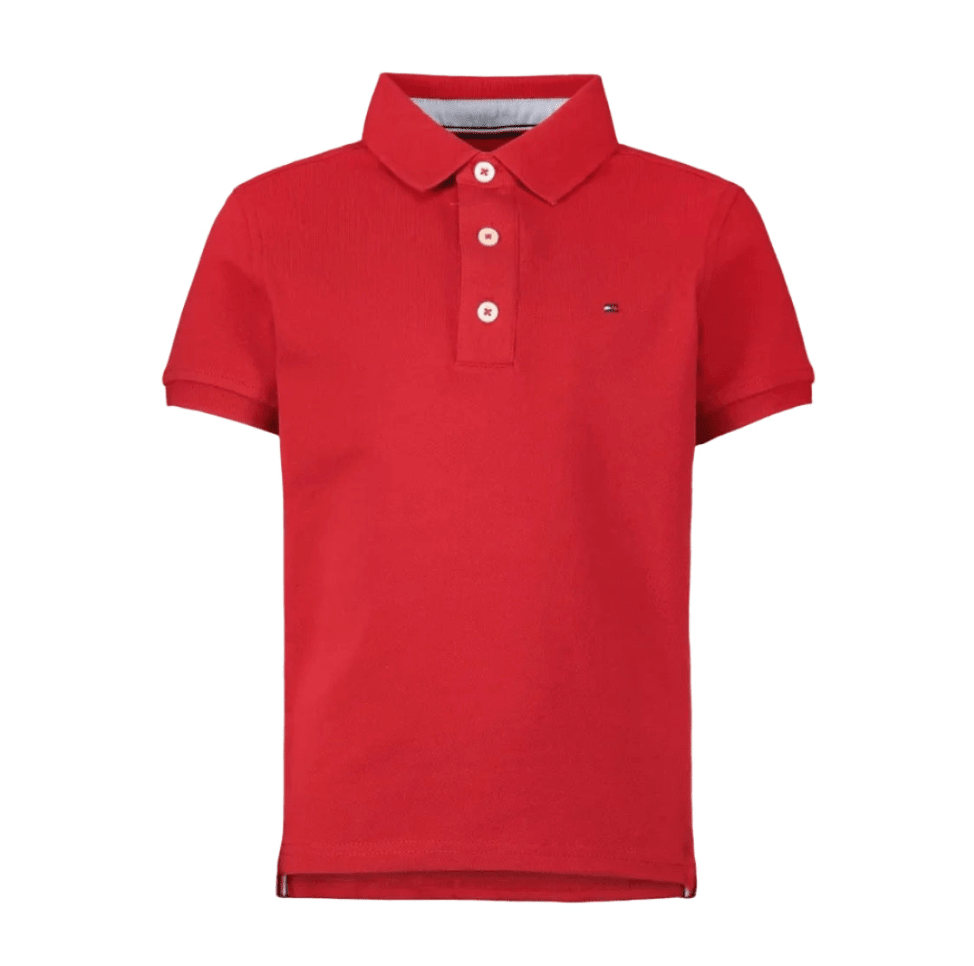 Tommy Hilfiger Boys' Short Sleeve 1985 Regular Fit Polo - Primary Red
