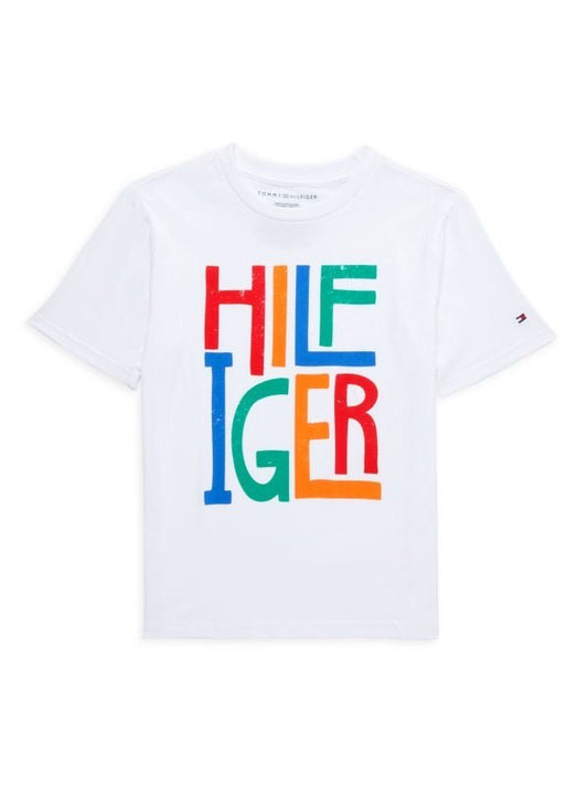 Tommy Hilfiger Niños Camiseta Gráfica - Blanco - ColorPlay